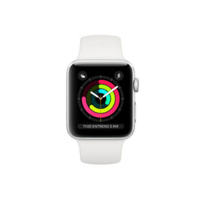 Apple Watch Series 3 GPS 42mm Caja Aluminio Plata Correa Deportiva Blanco